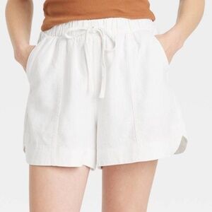 Women's High-Rise Linen Pull-On Shorts - Universal Thread™